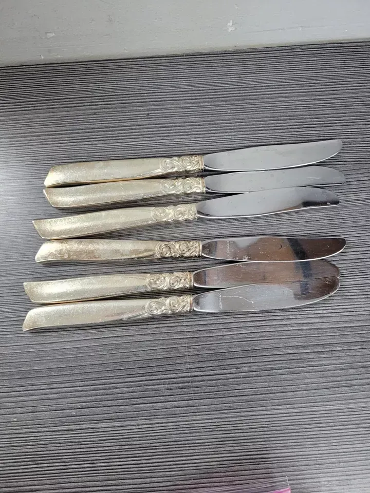 6 lot oneida serving south seas 8 1/2" dinner butter knife - more in our store