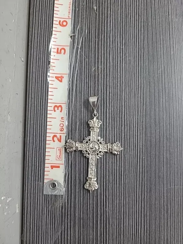 925 Sterling Silver Vintage SMD Creations Crucifix Cross Religious Pendant 13.5G