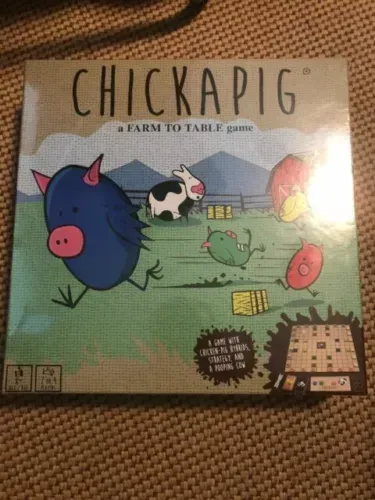 Buffalo Games Chickapig Ages 8+ board new sealed A FARM TO TABLE GAME 2-4 PLAYER