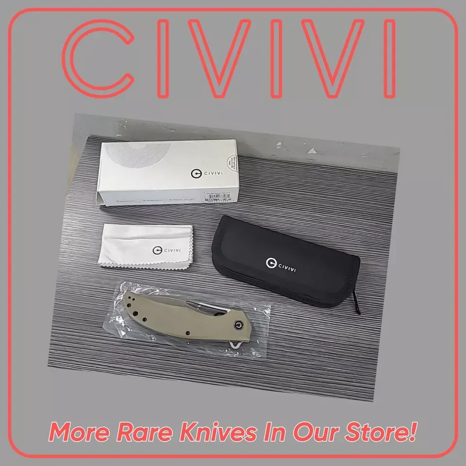 Civivi Vexer Linerlock Tan Coarse G10 Folding D2 Steel Pocket Knife 915B