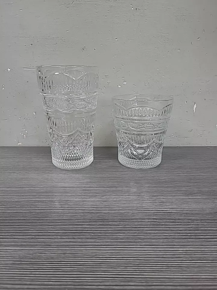 Cristal D'Arques-Durand Cooler Glasses Heritage Hannon set 2 highball & lowball
