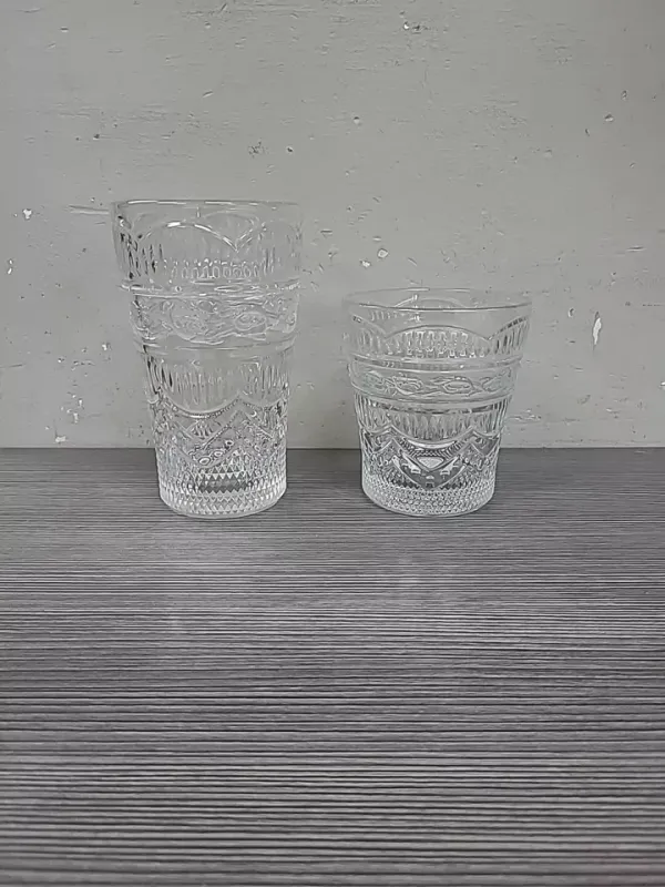 Cristal D'Arques-Durand Cooler Glasses Heritage Hannon set 2 highball & lowball