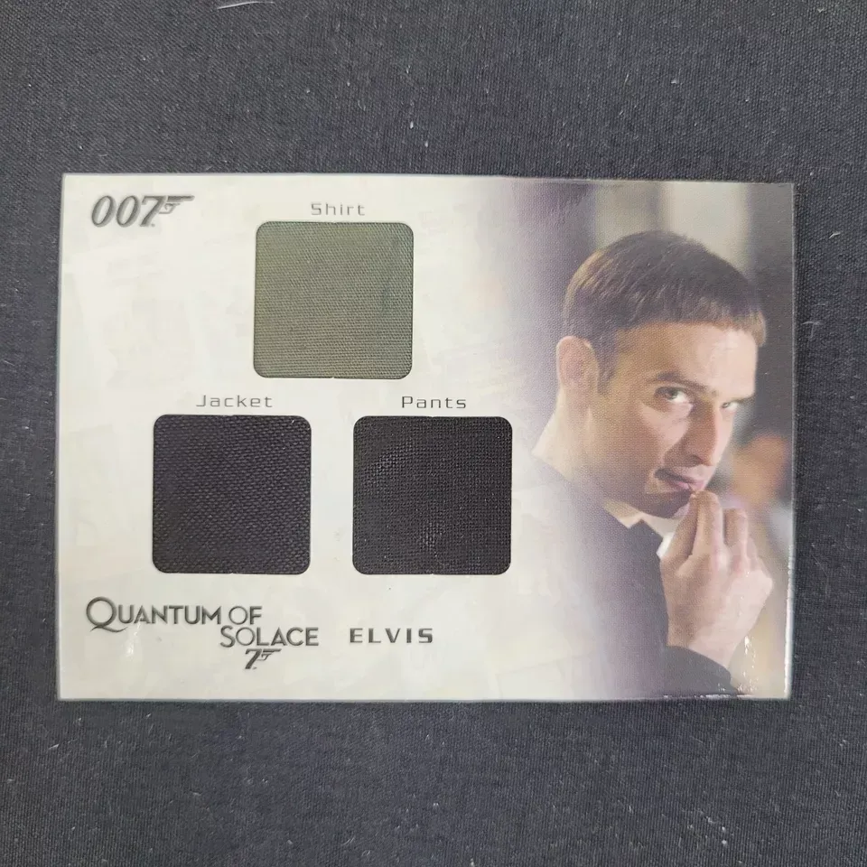 Elvis 2009 James Bond 007 Quantum of Solace Shirt Jacket Triple Relic QC16 /675