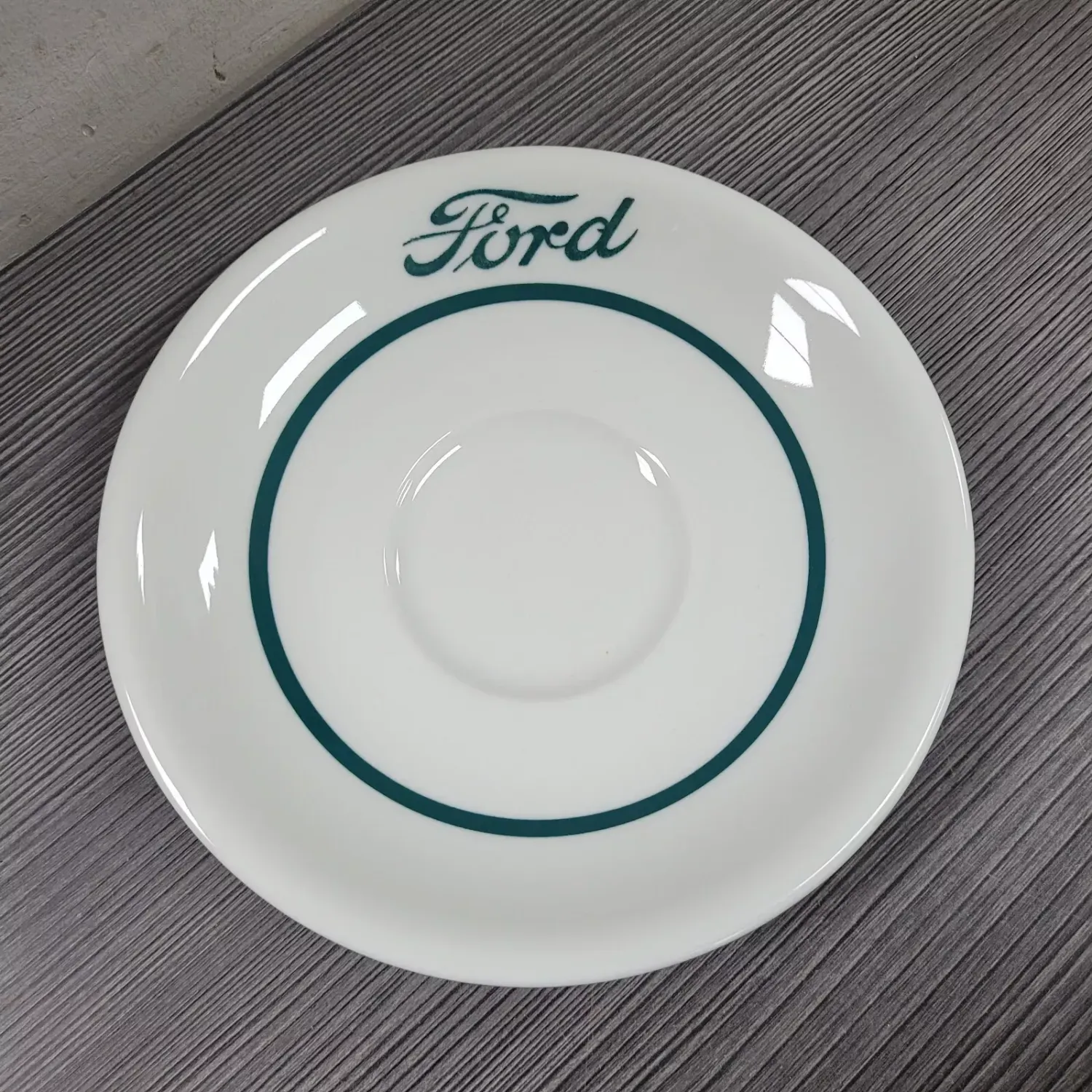 Ford Motor Co. Cafeteria China Saucer Shenango New Castle PA USA Vintage 6" 1956