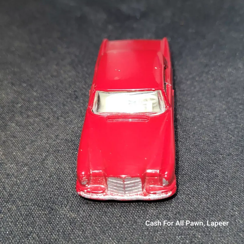 Matchbox Lesney #53 Mercedes Benz 220SE Regular Black Wheels 1963 cherry red