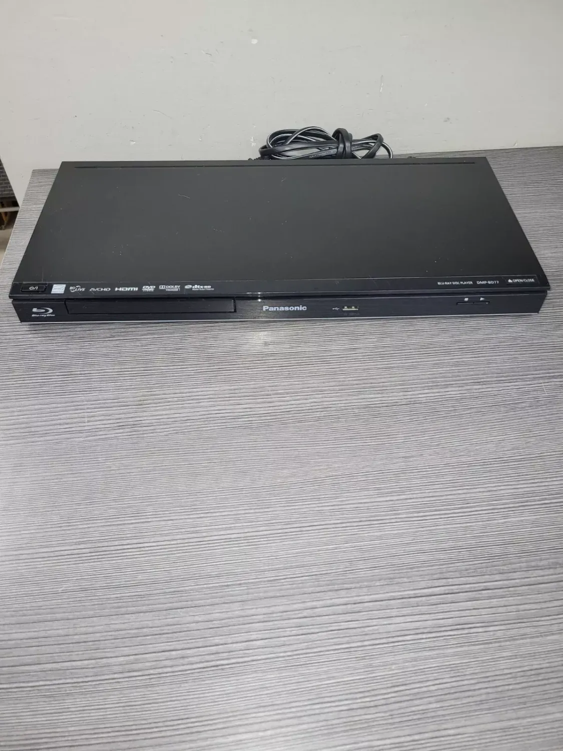 Panasonic DMP-BD77 Blu-Ray DVD Player missing remote