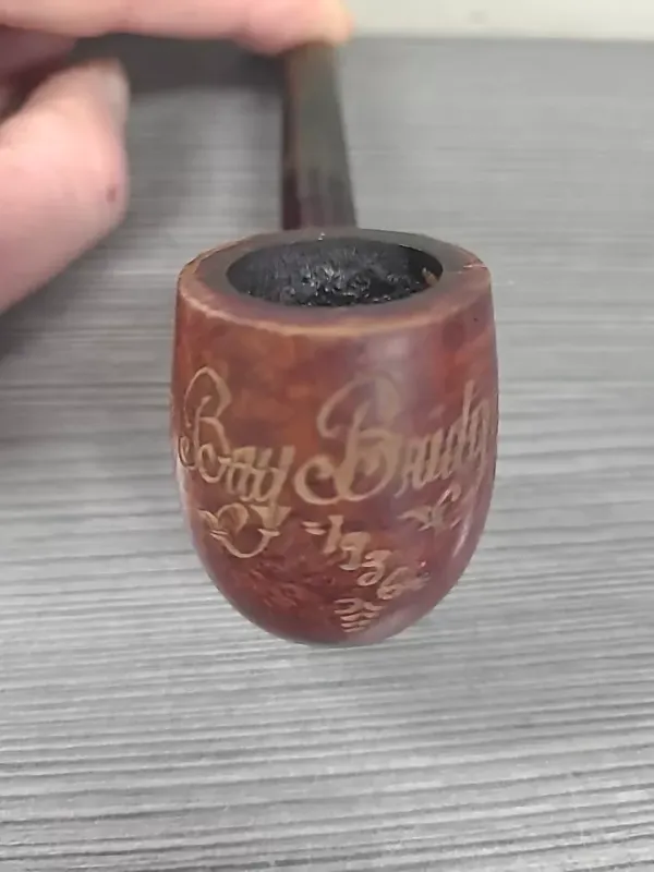 RaRe BAY BRIDGE 1936 COMMORATIVE SMOKING PIPE ITALIAN BRIAR CARVED