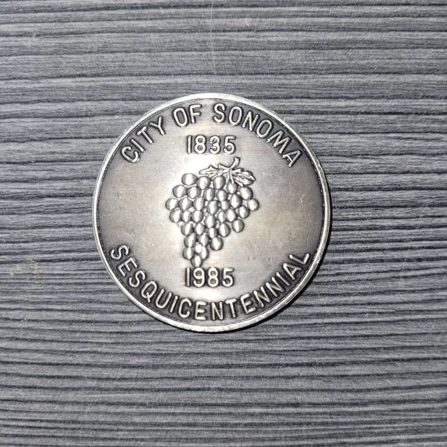 SONOMA CALIFORNIA TOKEN CITY HALL USA MEDALLION 1835 1985 COLLECTOR COIN vintage
