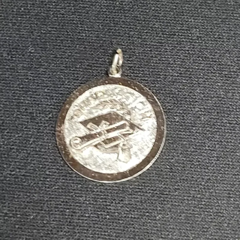 Sterling Silver Graduation Day Charm Pendant HIGH SCHOOL COLLEGE Vintage 3.9g