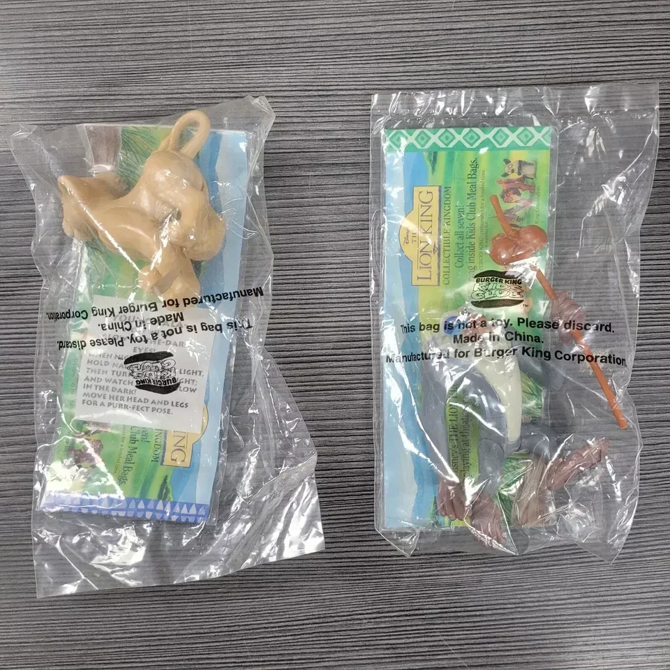 Vintage Burger King Disney The Lion King NALA & RAFIKI 1994 SEALED