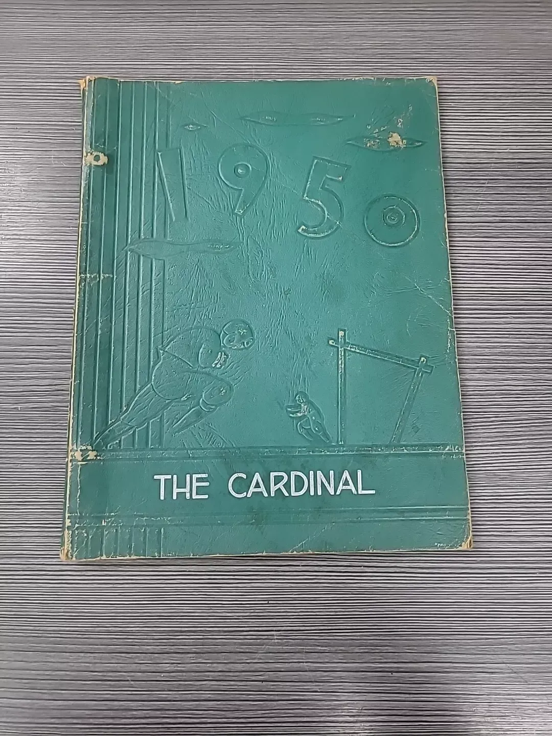 vintage yearbook CARDINAL 1950 DRYDEN, MICHIGAN SOFTCOVER HIGH SCHOOL GREEN