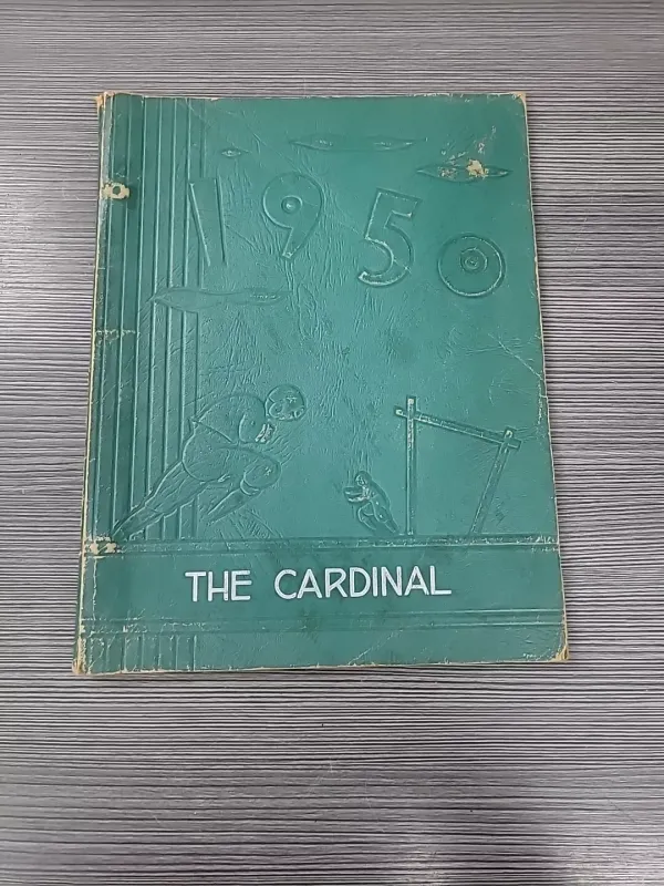 vintage yearbook CARDINAL 1950 DRYDEN, MICHIGAN SOFTCOVER HIGH SCHOOL GREEN