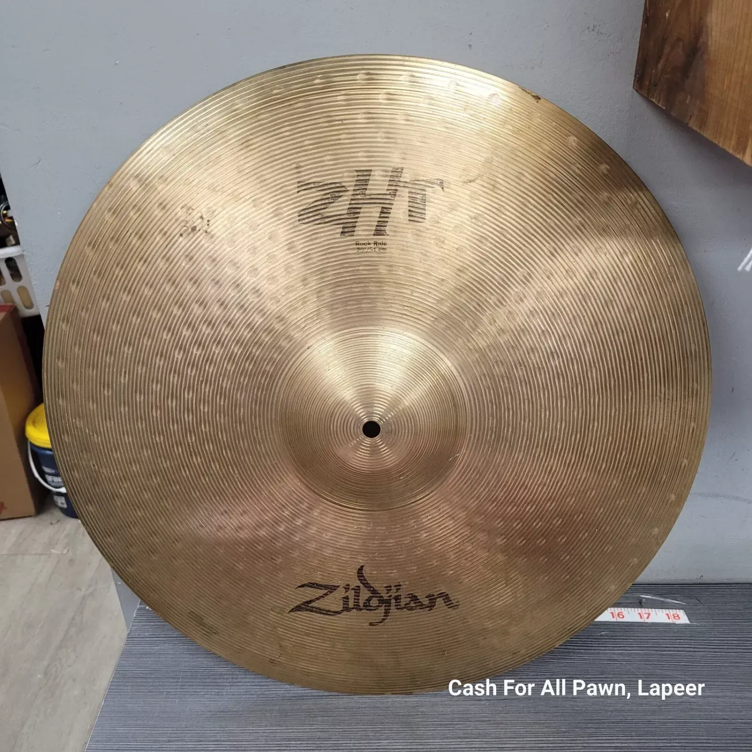 Vintage Zildjian A 20” Rock Ride Cymbal musical instrument drums