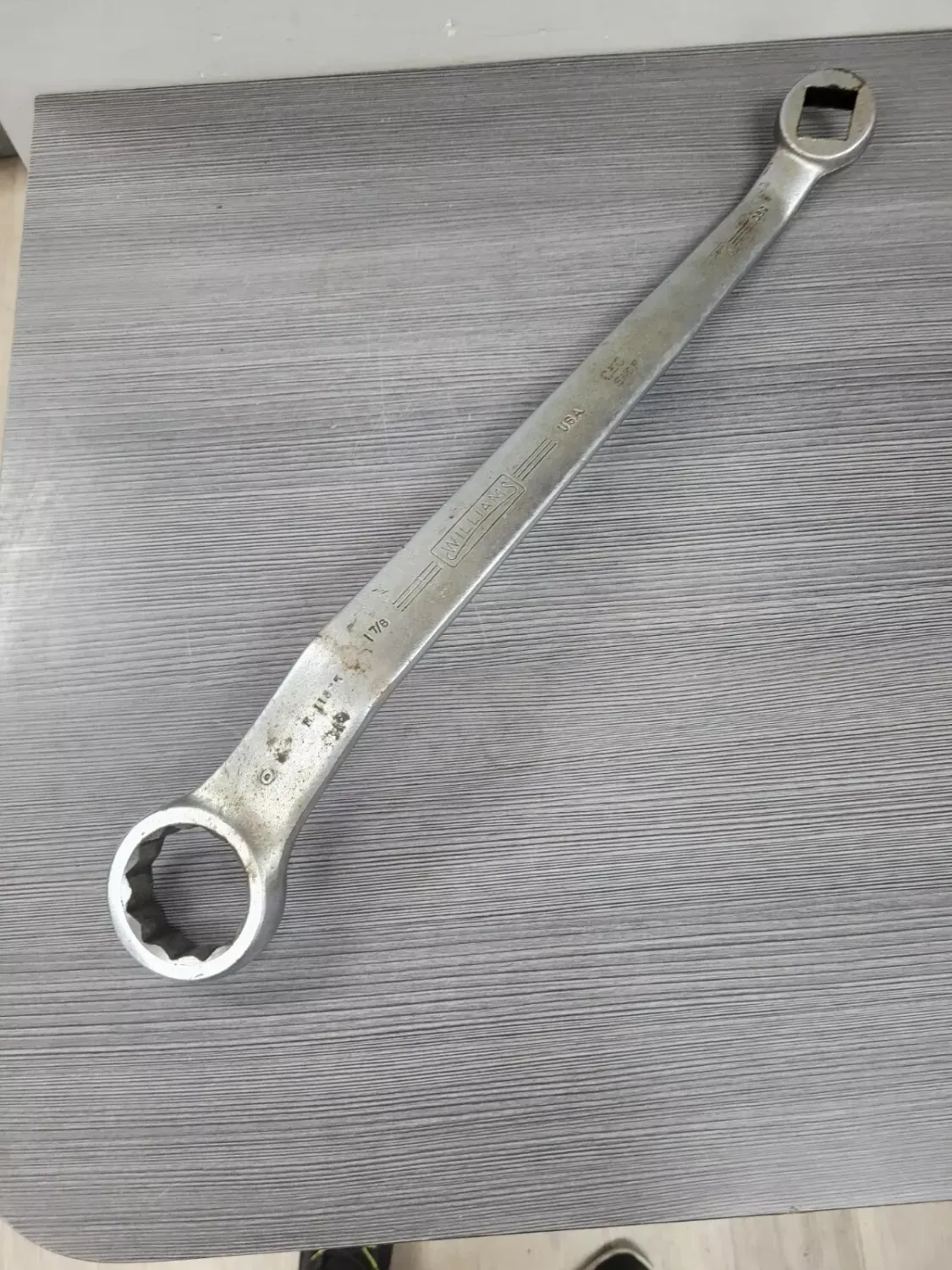 williams large machinsist wrench 1811a & 590 doubled ended 22" custom