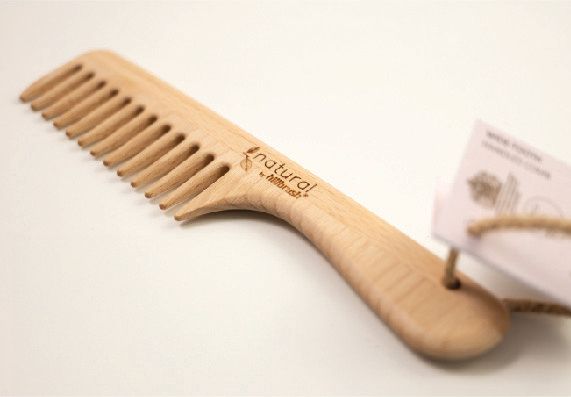 Grzebień z rękojeścią - szerokie zęby