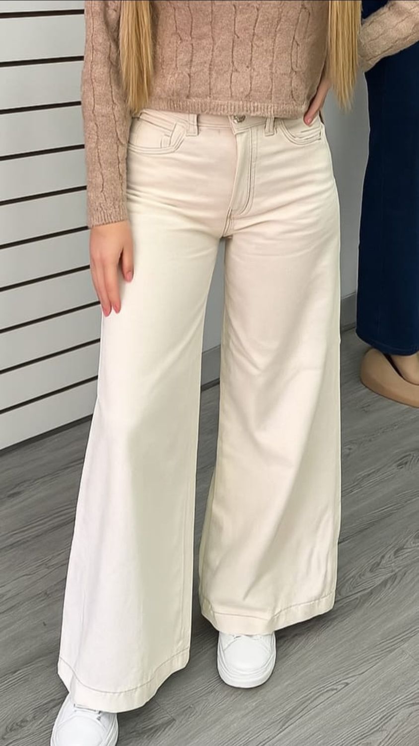 Wide Leg Beige