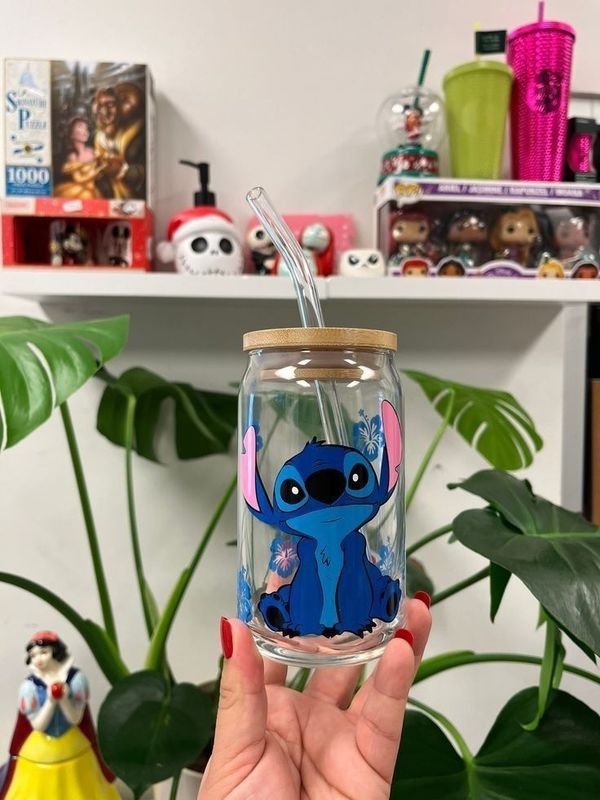 Vaso Vidrio Stitch