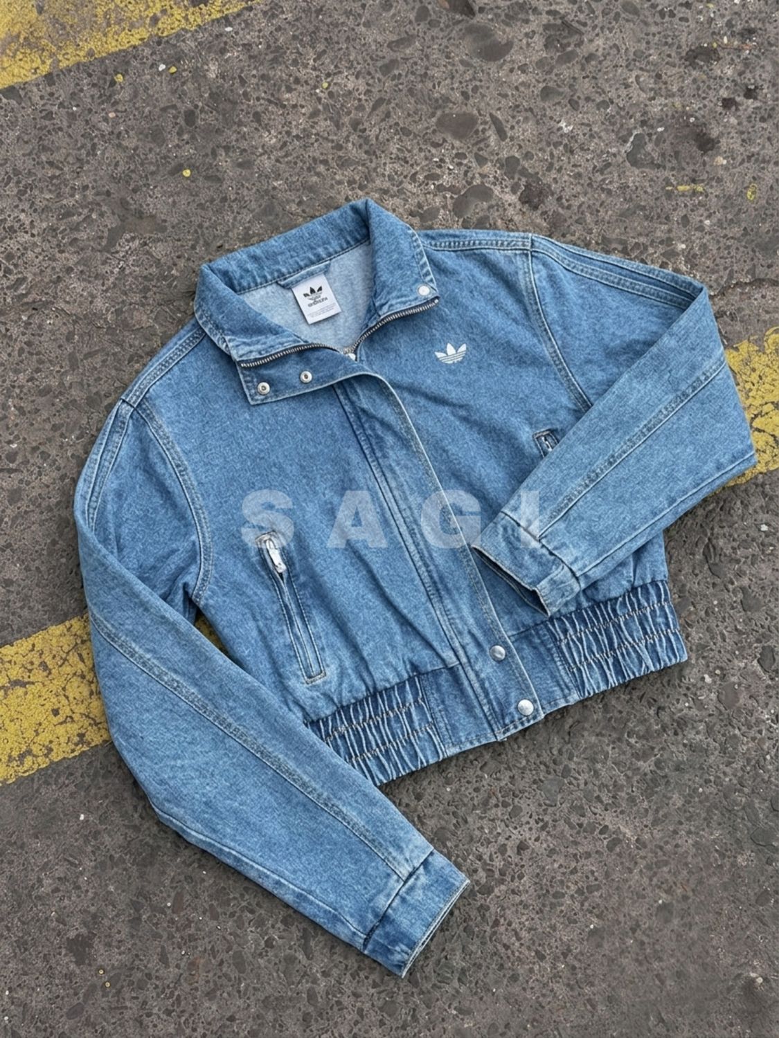 Campera Adidas Jeans Bordada