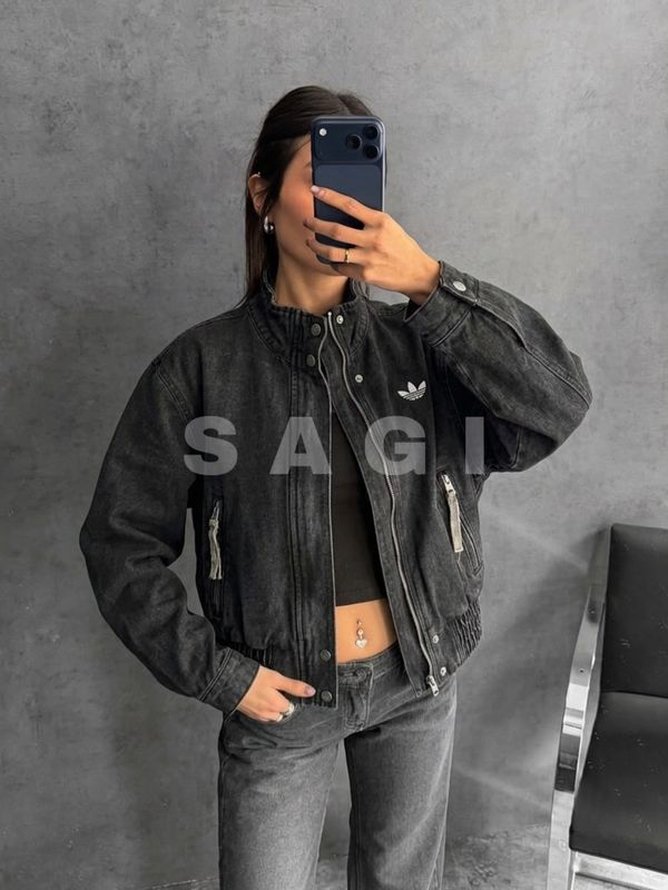 Campera Adidas Jeans Bordada