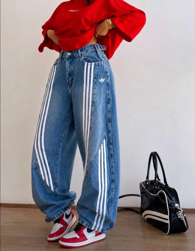 Denim Adidas Bordado
