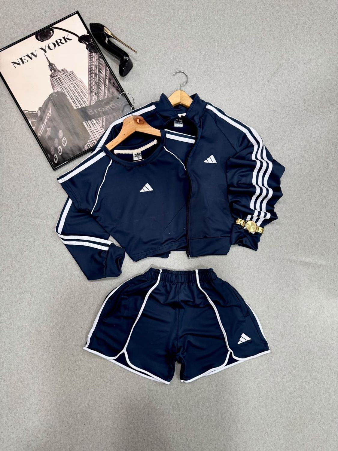Set Adidas 3 piezas Bordado