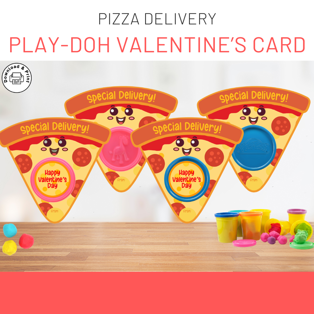 Pizza-Themed Valentine’s Day Printables – “Special Delivery!”