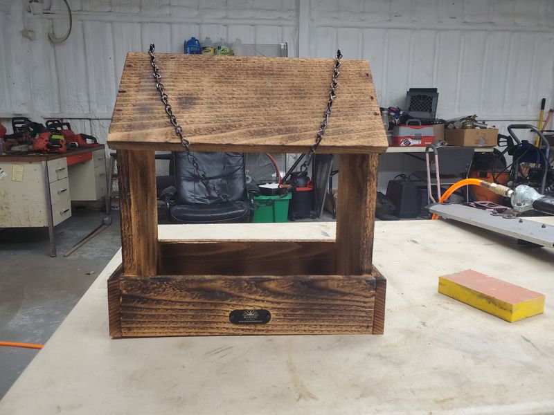 Handcrafted Squirrel feeder Box - Durable Wooden feeder