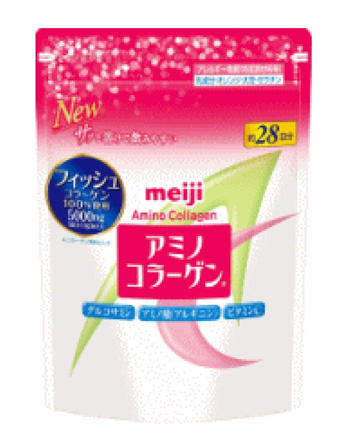 Meiji Amino Collagen Powder Beauty Supplement 196g (for 28 days)