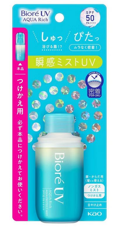 Biore UV Aqua Rich Aqua Protect Mist Refill SPF 50 PA++++ 60 ml