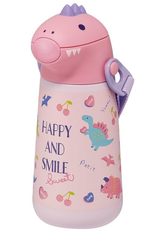 Kids Skater Dinosaur Stainless Water Bottle