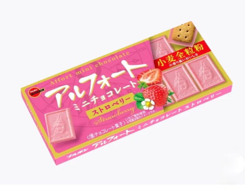 Bourbon Alfort Chocolate Biscuit (strawberry)