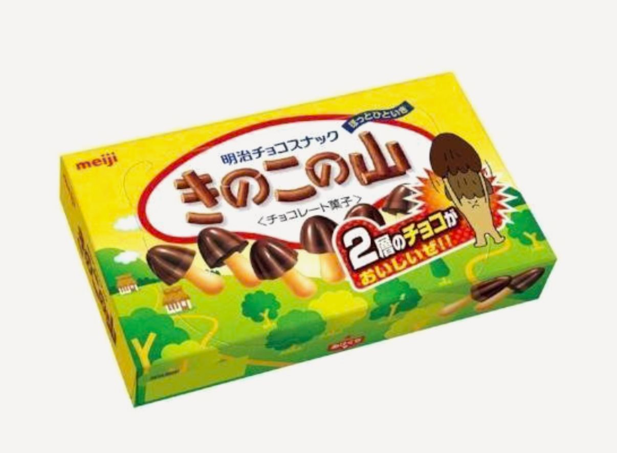Mushroom Shaped Chocolate Biscuit Meiji