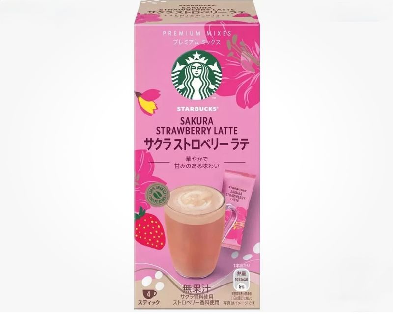 Starbucks Premium Mix Sakura Strawberry Latte