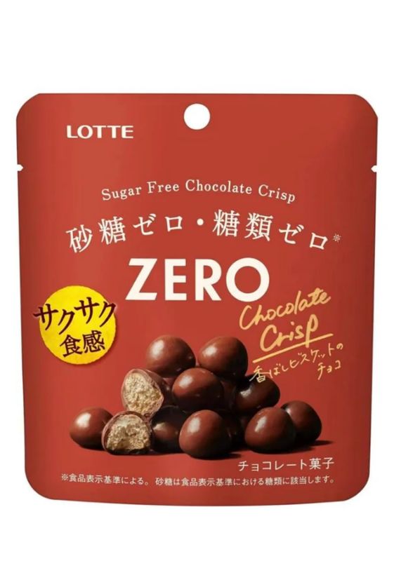 Lotte Zero Sugar Chocolate Crisp 28g