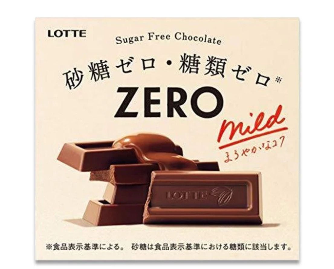 Lotte Zero Sugar Chocolate Mild 10g
