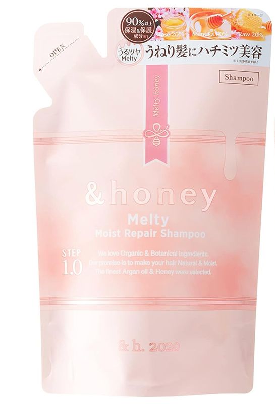 &amp;honey Melty Moist Repair Shampoo Refill 1.0 (Japanese Honey Shampoo) 350ml