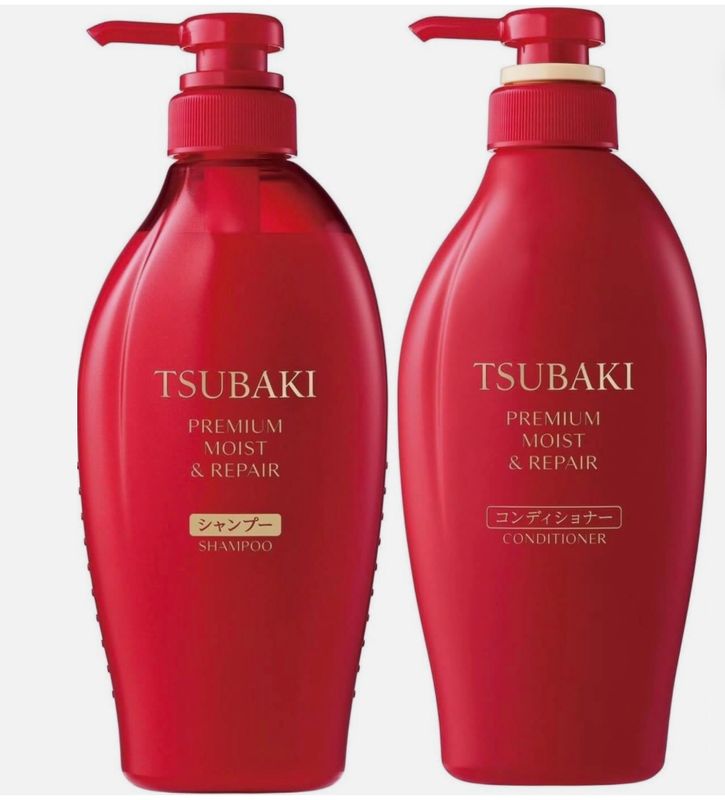 Tsubaki Premium Moist &amp; Repair Shampoo and Conditioner Pump Type Set 450ml