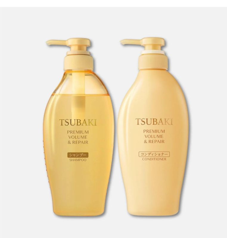 Tsubaki Premium Moist &amp; Repair Shampoo and Conditioner Pump Type Set 450ml