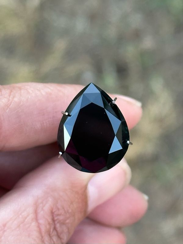 24.64ct Black Australian Sapphire (The Gift)