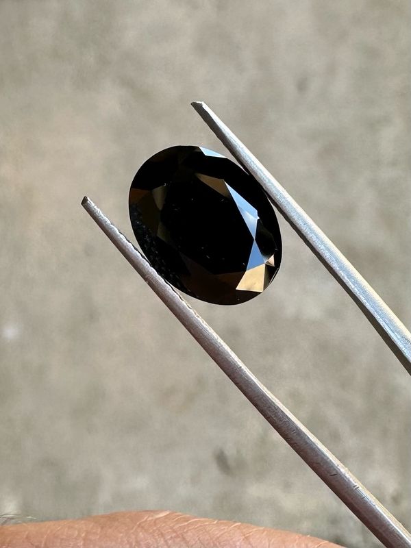 6.06ct Black Australian Spinel