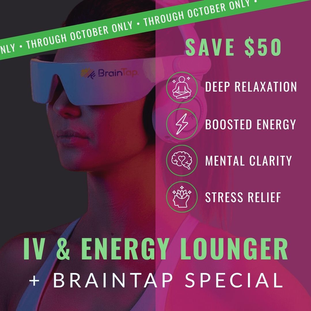 IV Therapy Session | + FREE Energy Lounger and Braintap Upgrades