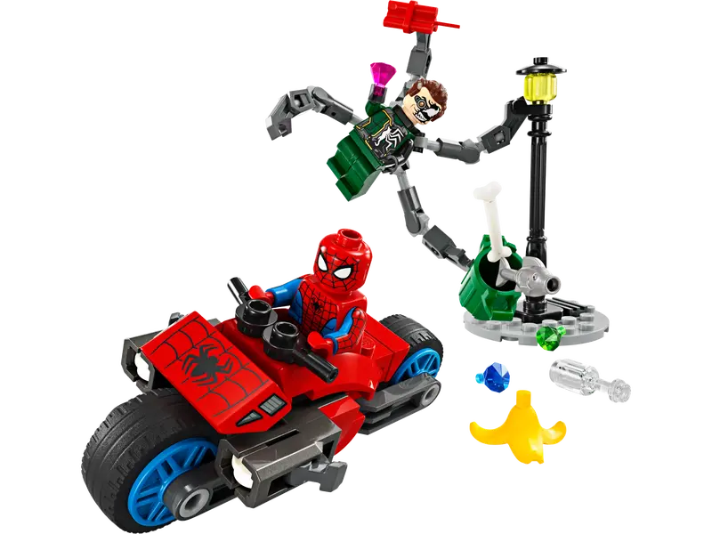 Persecusión en moto SpiderMan