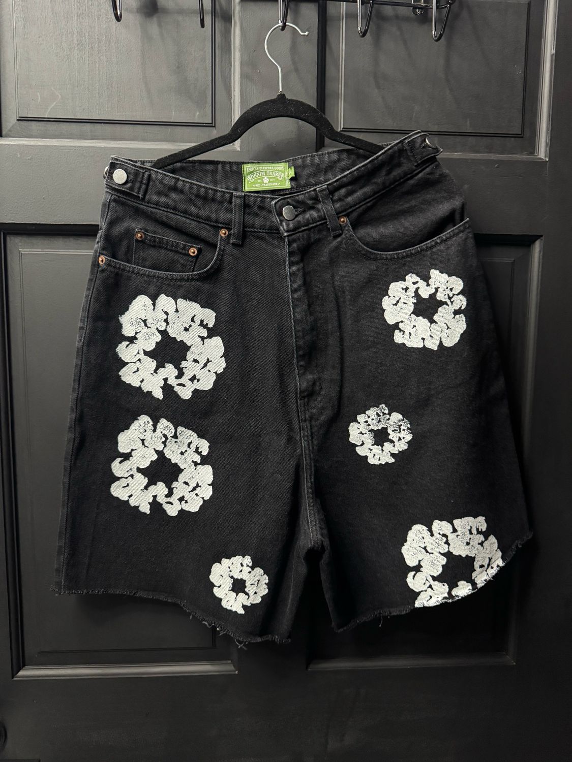 Denim Tear Jean Shorts