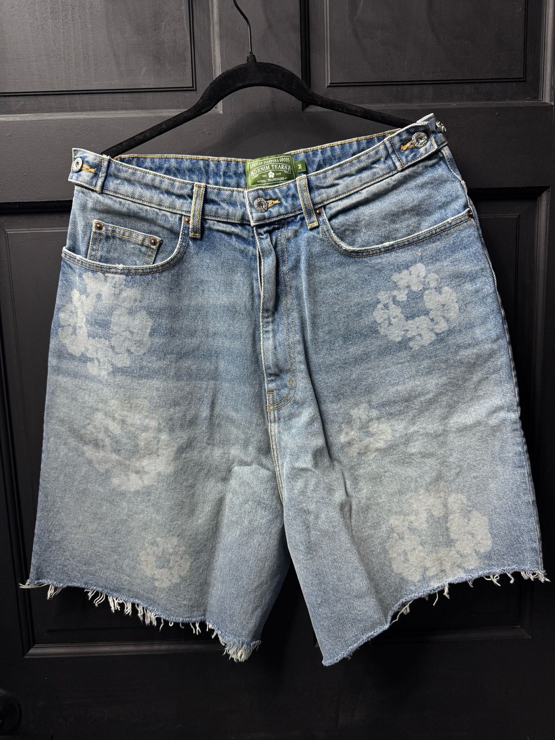 Denim Tear Laser Wreath Shorts