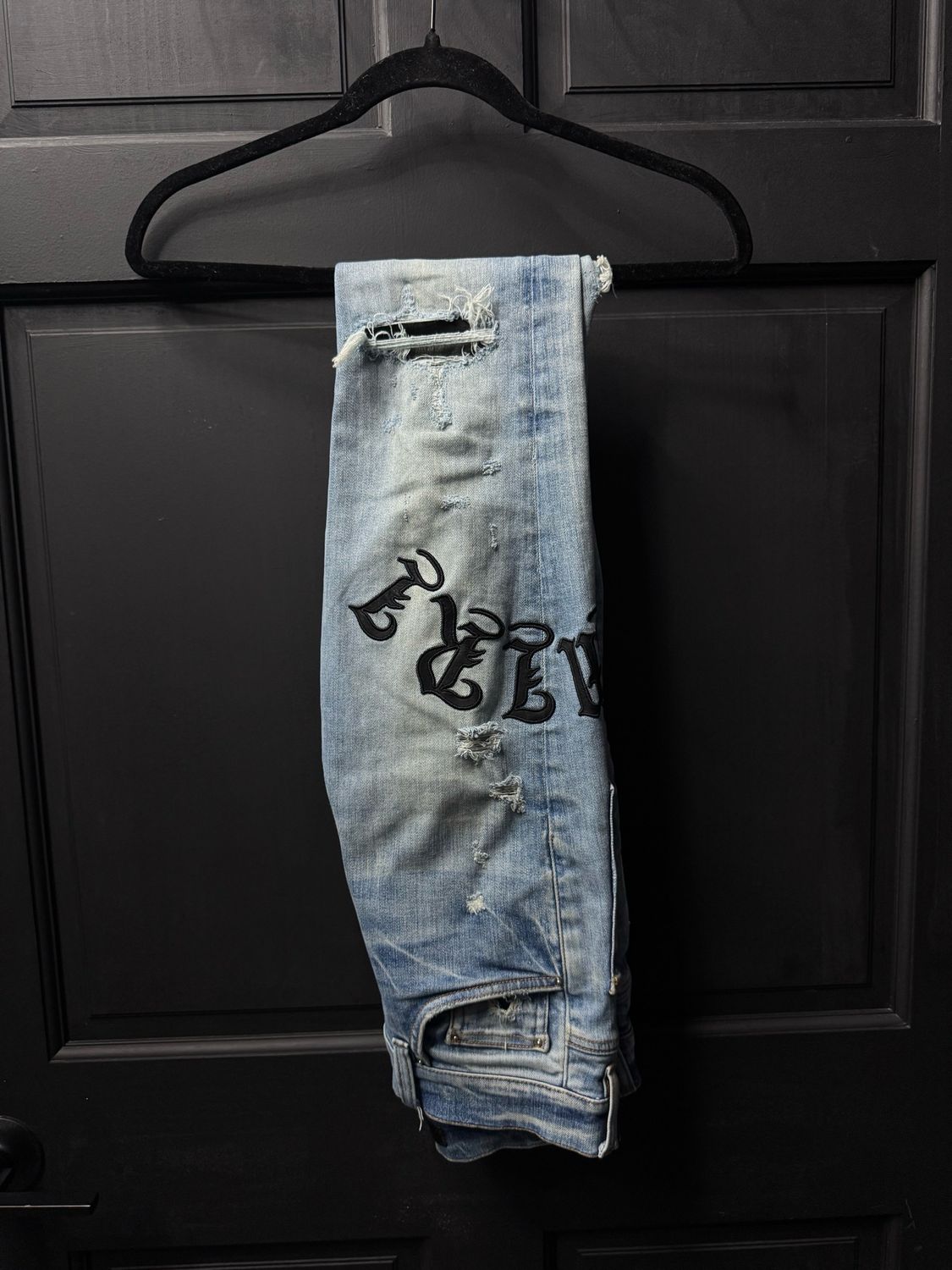 Amiri Jeans Black Patch