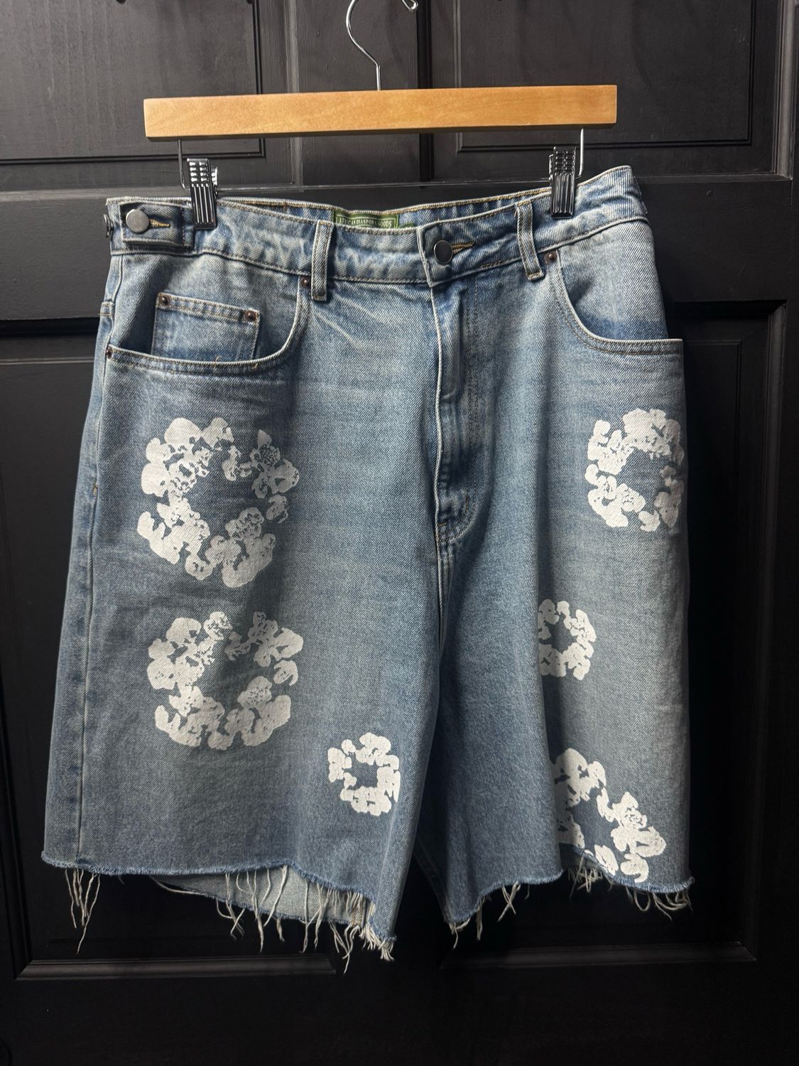 Denim Tear Jean Shorts