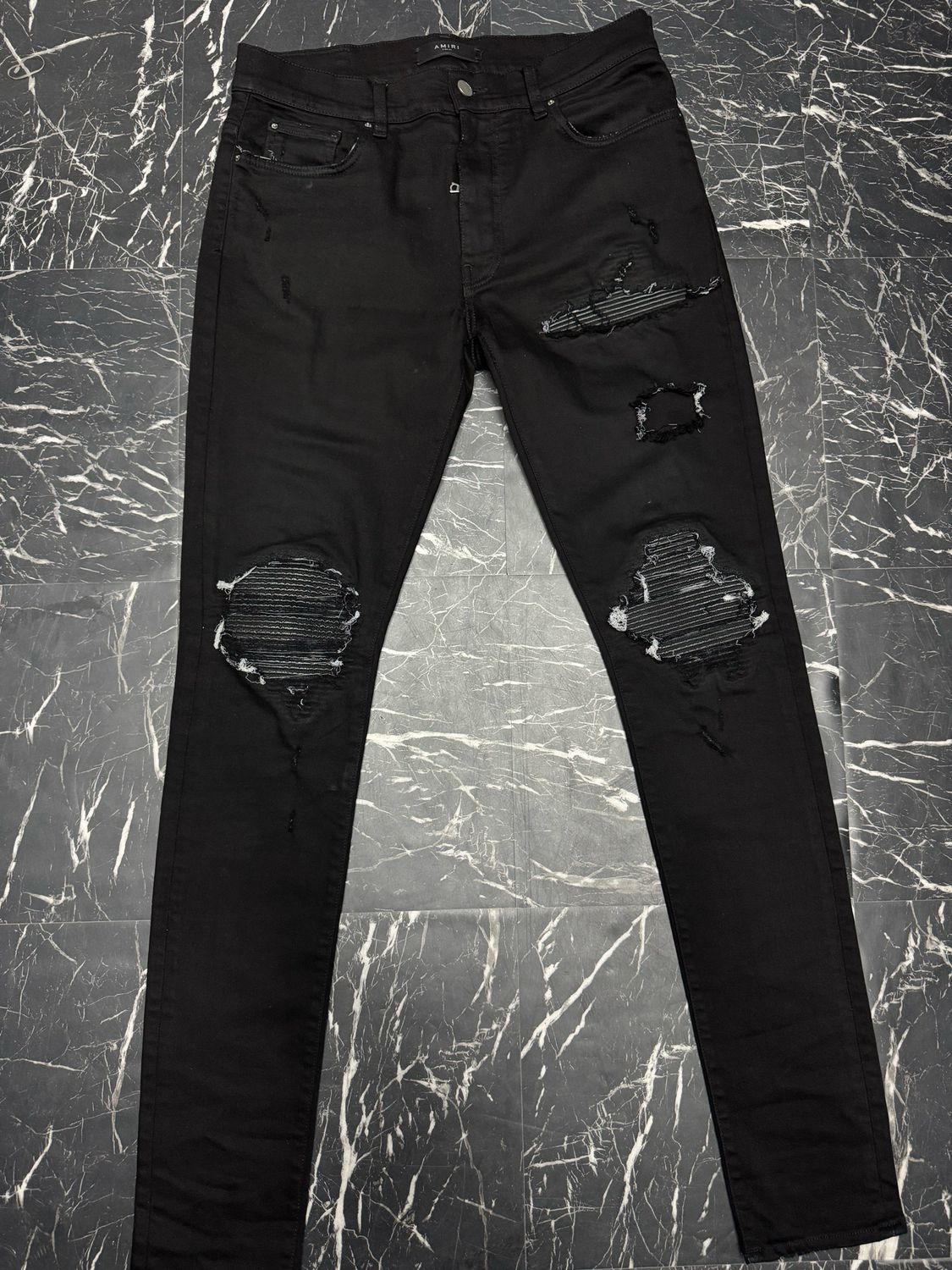 Amiri Jeans MX1 Leather Patch