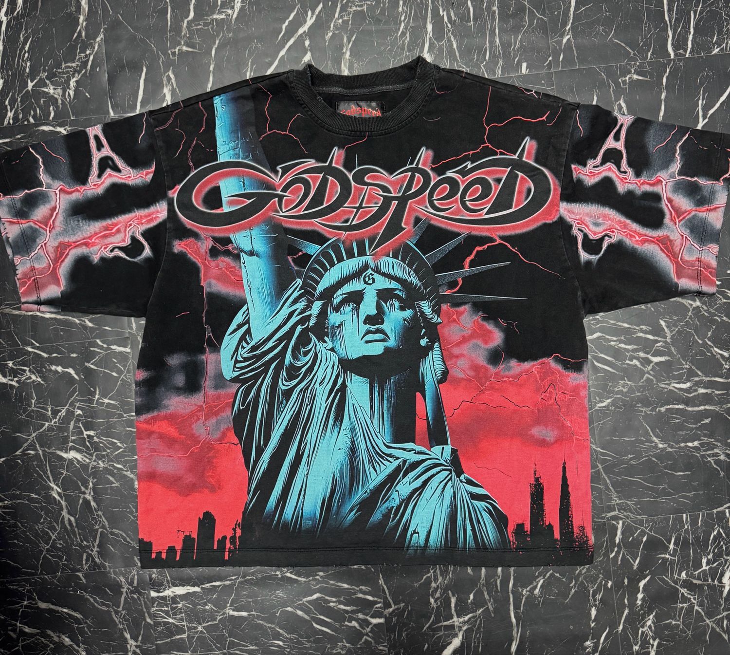 Godspeed Lightning Liberty Tee