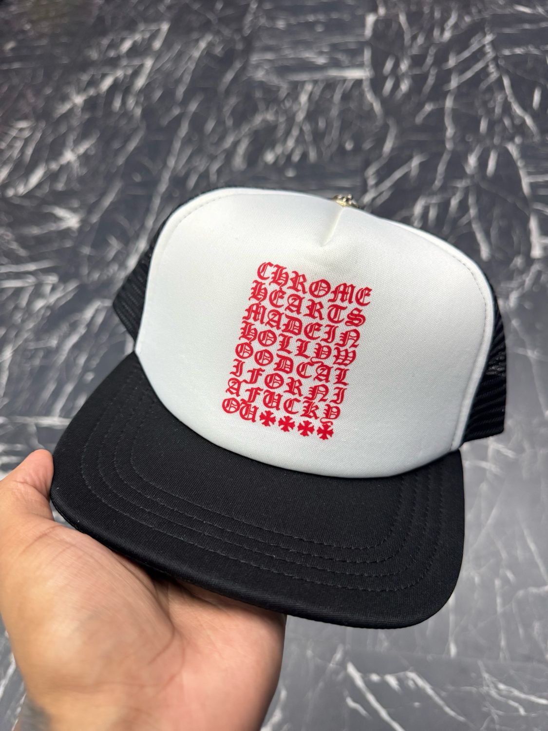 Chrome Heart Eyechart Trucker