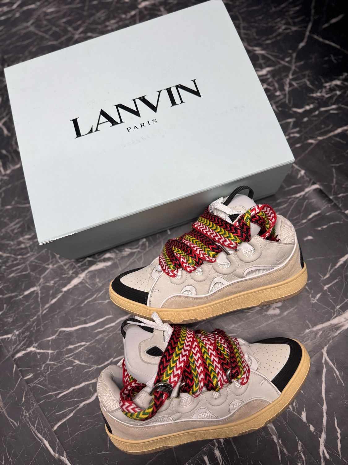Lanvin Leather Curb Sneaker U Sz 10US